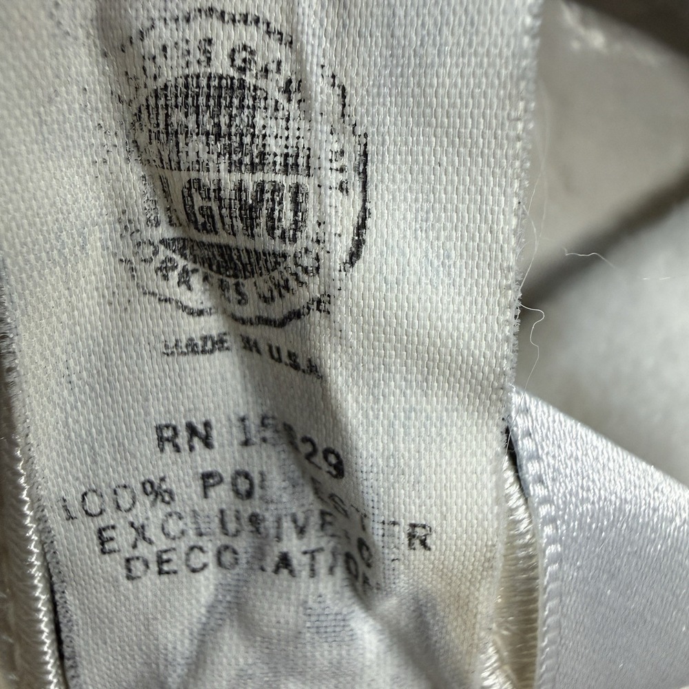Vintage Sears Apostrophe Sz L Nightgown White Long Sleeve Front‎ Zip Prairiecore - Picture 4 of 7